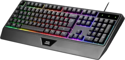 Photo de Pack Gamer 4en1 (Clavier/Souris/Casque/Tapis) Mars Gaming MCP-124 Pro (Noir)