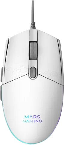 Photo de Pack Gamer 4en1 (Clavier/Souris/Casque/Tapis) Mars Gaming MCP-RGB3 (Blanc)