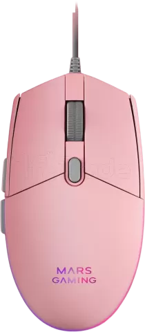 Photo de Pack Gamer 4en1 (Clavier/Souris/Casque/Tapis) Mars Gaming MCP-RGB3 (Rose)