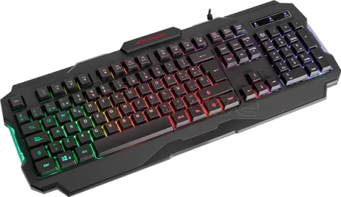 Photo de Pack Gamer 4en1 Mars Gaming (Clavier/Souris/Casque/Tapis) MCPRGB2 RGB (Noir) QWERTY Espagnol