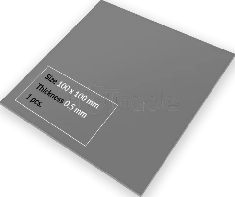 Photo de Pad Thermique Thermal Arctic TP-4 100x100x0,5mm (Gris)