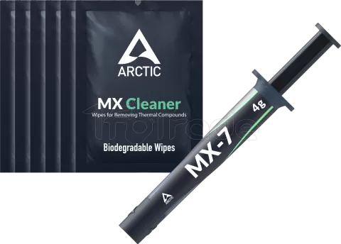 Photo de Pâte Thermique Arctic MX-7 - 4g avec nettoyants