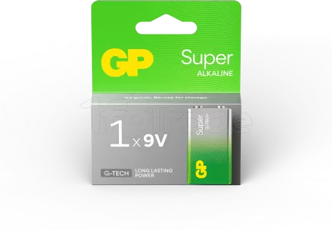 Photo de Pile Alcaline GP Batteries Super type E-Block (6LR61) 9V