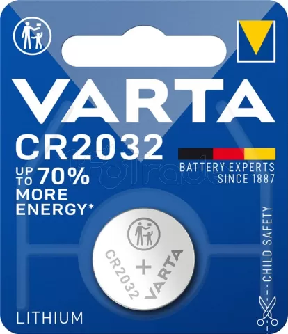Photo de Pile plate Varta Lithium type CR2032 3V