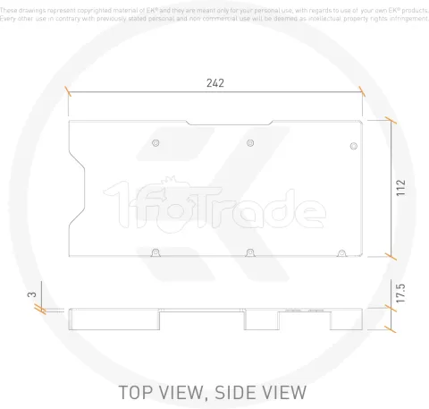 Photo de Plaque arrière Waterblock GPU Ekwb EK-Quantum Vector² RE RTX 3080/90 (Gris)