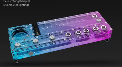 Photo de Plaque de distribution Alphacool Core Distro Plate 360 VPP/D5 (Transparent)