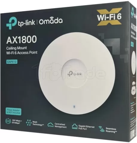 Photo de Point d'accès mural WiFi TP-Link Omada EAP613 (AX1800)