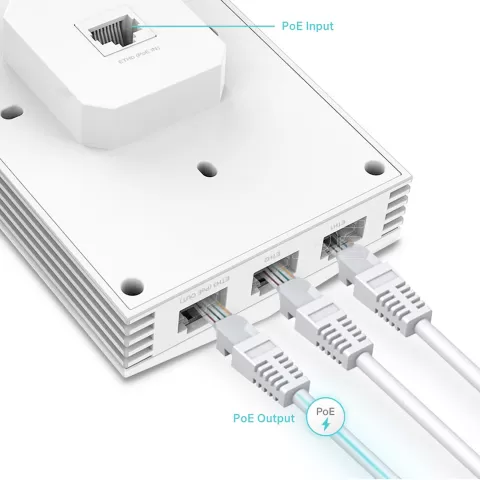 Photo de Point d'accès mural WiFi TP-Link Omada EAP655-Wall (AX3000)
