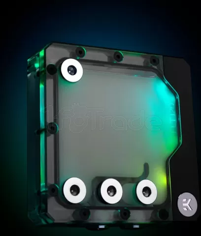 Photo de Pompe Watercooling avec réservoir Ekwb EK-Quantum Kinetic FLT D5 120 RGB (Transparent/Noir)