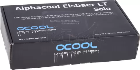 Photo de Pompe Watercooling avec waterblock CPU Alphacool Eisball LT Solo (Noir)