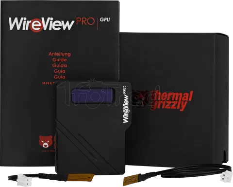 Photo de Prise 1x 12VHPWR Thermal Grizzly WireView Pro GPU Normal avec mesure de la consommation