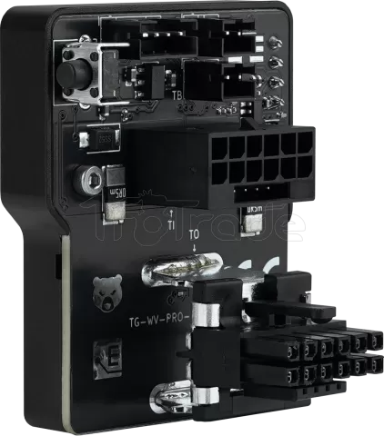 Photo de Prise 1x 12VHPWR Thermal Grizzly WireView Pro GPU Reverse avec mesure de la consommation
