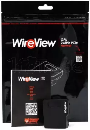 Photo de Prise 2x 8-Pin PCIe Thermal Grizzly WireView GPU Reverse avec mesure de la consommation