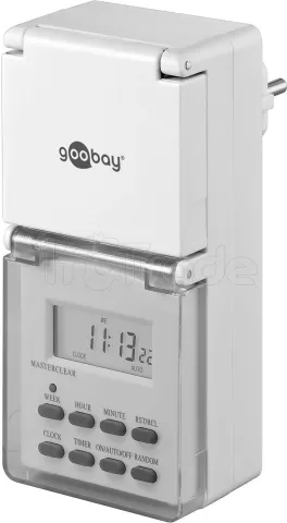 Prise programmable IP44 Goobay avec minuteur numérique (3600W