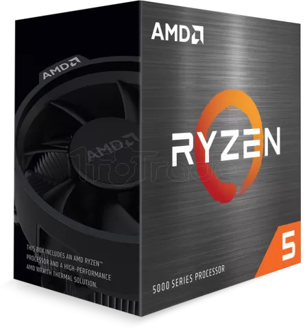 Photo de Processeur AMD Ryzen 5 5600X (4,6 Ghz) AM4 - Sans iGPU