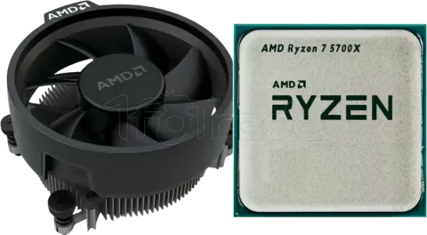 Photo de Processeur AMD Ryzen 7 5700X (4,6 Ghz) AM4 - Sans iGPU Version OEM (MPK)