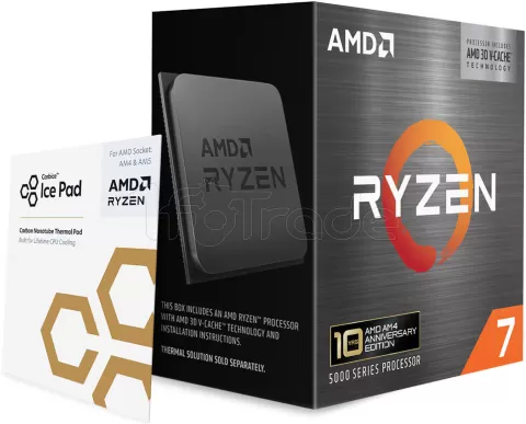 Photo de Processeur AMD Ryzen 7 5800X3D (4,5GHz) AM4 - Sans iGPU