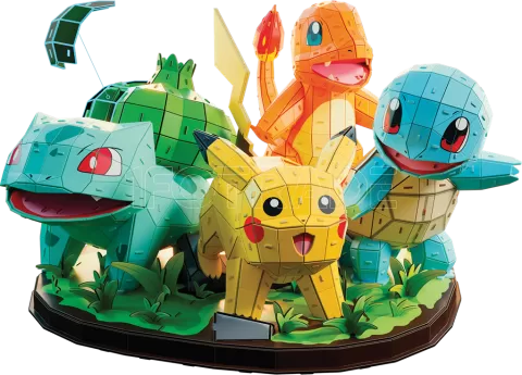 Photo de Puzzle 4D Build Pokemon - Diorama Region Kanto (716 pièces)