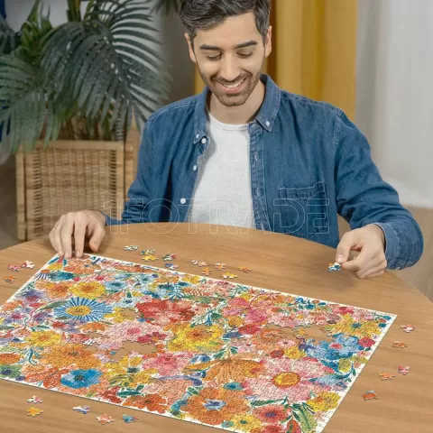 Photo de Puzzle Ravensburger - Beautés fleuries (1000 pièces)