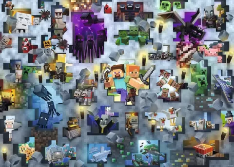 Photo de Puzzle Ravensburger - Minecraft (1000 pièces)