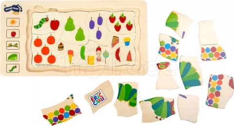 Photo de Puzzle Small Foot - 4 Puzzles 4 en 1 à étages en bois