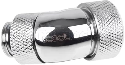 Photo de Raccord à 45° à compression pour Tube Ø13mm - G1/4 Alphacool Eiszapfen (Argent)