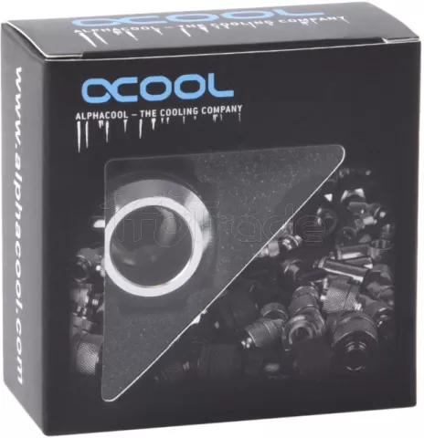 Photo de Raccord à compression pour Tube Ø16mm Alphacool Eiszapfen Pro (Argent)