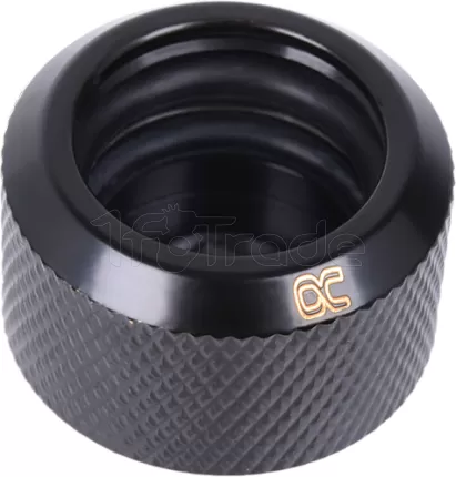 Photo de Raccord à compression pour Tube Ø16mm - G1/4 Alphacool Eiszapfen (Noir)
