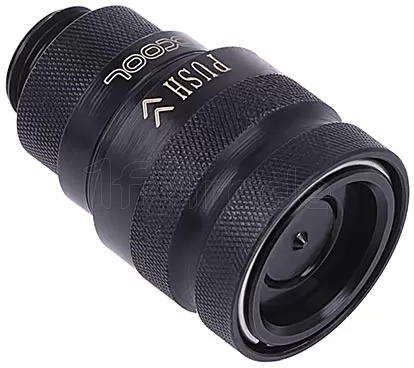 Photo de Raccord autobloquant Alphacool Eiszapfen Quick Release Femelle G1/4 (Noir)