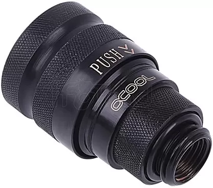 Photo de Raccord autobloquant Alphacool Eiszapfen Quick Release Femelle G1/4 (Noir)