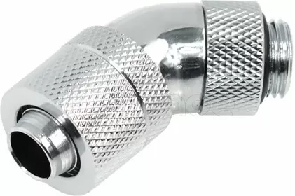 Photo de Raccord rotatif à 45° à compression pour G1/4 Alphacool HF (Argent)