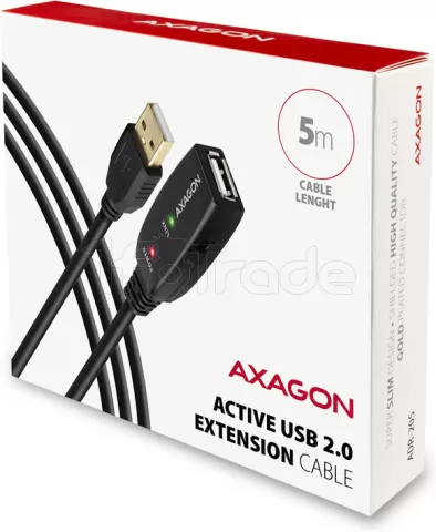 Photo de Rallonge USB 2.0 amplifiée Axagon ADR-205 M/F 5m