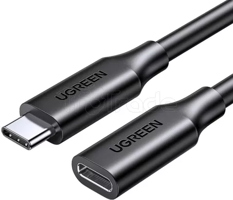 Photo de Rallonge USB Type C 3.0 uGreen - 1m M/F (Noir)
