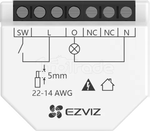 Photo de Relais WiFi Ezviz T35W Matter (Blanc)