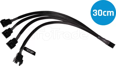Câble Répartiteur PWM ARCTIC - 4 Connecteurs - 70 Cm - Pour Ventilateurs PC - Gestion Câbles Optimisée
