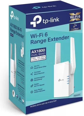 Photo de Répéteur WiFi Mesh TP-Link RE605X (AX1800)