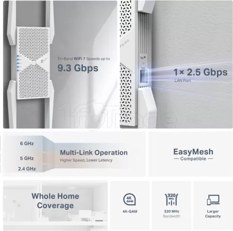 Photo de Répéteur Wifi TP-Link RE655BE (BE9300)
