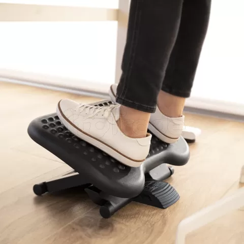 Photo de Repose-pieds réglable en hauteur et en inclinaison Tooq TQFR0603-B (Noir)