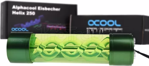 Photo de Réservoir Alphacool Eisbecher Helix 250 (Transparent/Vert)