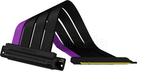 Photo de Riser PCIe 4.0 16X Cooler Master MasterAccessory 20cm (Noir/Violet)