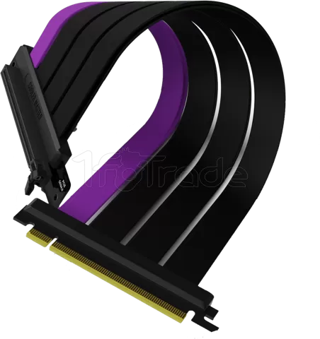 Photo de Riser PCIe 4.0 16X Cooler Master MasterAccessory 20cm (Noir/Violet)