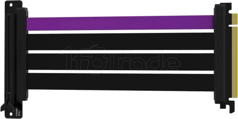 Photo de Riser PCIe 4.0 16X Cooler Master MasterAccessory 20cm (Noir/Violet)