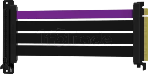 Photo de Riser PCIe 4.0 16X Cooler Master MasterAccessory 30cm (Noir/Violet)