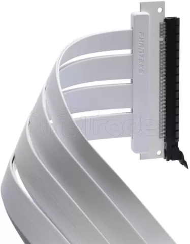Photo de Riser PCIe 4.0 16X Phanteks Flatline 180° 30cm (Blanc)