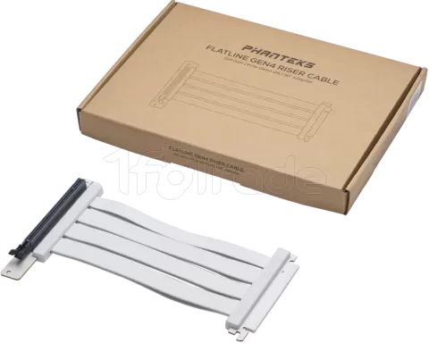Photo de Riser PCIe 4.0 16X Phanteks Flatline 22cm (Blanc)
