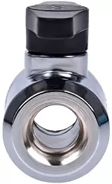 Photo de Robinet double pour G1/4 Alphacool Eiszapfen (Argent)