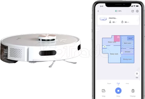 Photo de Robot aspirateur Ezviz RE5 Plus avec base