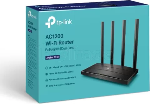 Photo de Routeur WiFi TP-Link Archer C6U (AC1200)