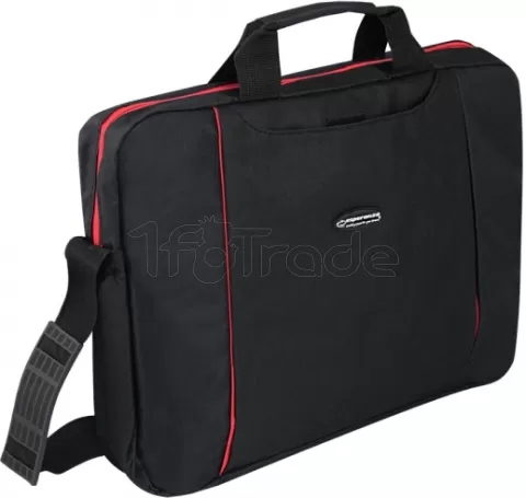 Photo de Sacoche Ordinateur Portable Esperanza Salerno 15,6" max (Noir/Rouge)