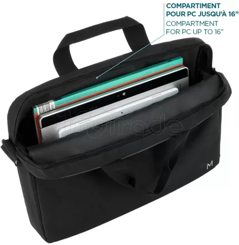 Photo de Sacoche Ordinateur Portable Mobilis TheOne Essential 16"max (Noir)